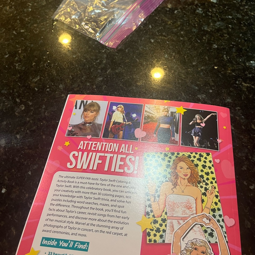 Taylor Swift Coloring & Activity Book with Red Performance Photo - Picture 5 of 5